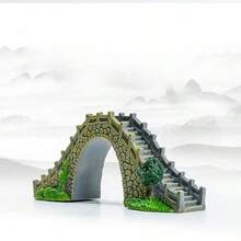 Resin Stone Bridge Aquarium Decor, Adds Classic Charm To Fish Tank And Provides Hiding Place For Fish - A - View 5