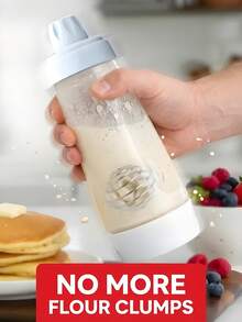 [Delivery Within 2-7 Days In The United States]1PC Pancake Batter Dispenser With Whisk Ball & Stand Base - Easy To Operate, User-Friendly, Time-Saving, Durable, Large Capacity, Easy To Clean, Detachable Base, No-Mess Batter Mixer Dispenser, Versatile For Pancakes, Crepes, Waffles, Muffins, Qatayef, Cupcakes & More, Effortless Batter Distribution For Uniform Shapes & Sizes, Suitable For Home Kitchen, Breakfast Prep, Baking Parties, Family Brunch & Holiday Gatherings, Sturdy Construction For Long-Lasting Performance, Hassle-Free Cleaning & Storage With Detachable Components, Ideal For Home Bakers, Cooking Enthusiasts, Breakfast Lovers, Busy Parents & Party Planners, Perfect Gift For Housewarming, Mother's Day, Birthday & Baking Fans, Streamlines Baking Process & Reduces Kitchen Clutter, Compatible With Various Batter Types, Compact Design Fits Any Countertop, Must-Have Baking Accessory For Effortless & Fun Cooking Experience,Baking Supplies,Kitchen Items,Kitchen Gadgets(White) - Nhiều màu - Xem 2