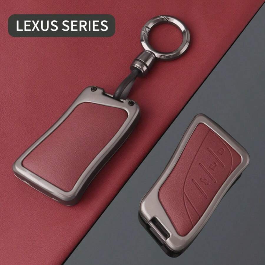3-Button Key Fob Case & Lanyard Keychain Protector Compatible With Lexus ES, GX, LX, UX, RC, NX, LS, CT200H, 200-350, 260h, 300H Models - Ring Buckle - View 1