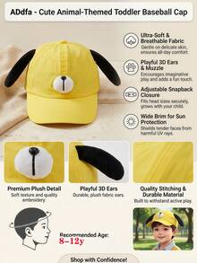 1 pieza Sombrero ligero y de secado rápido con protección UV para niños y niñas, ajustable y lavable, tipo visera de golf, gorra de béisbol para perros - 8-12 años - Ver 4