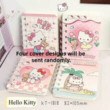SANRIO 4 cuốn sổ tay lò xo màu hồng dễ thương cỡ A5/A7, sổ ghi nhớ hoạt hình, nhật ký, sổ kế toán, đồ dùng học tập và văn phòng phẩm, quà tặng tựu trường. - Nhiều màu - Xem 11