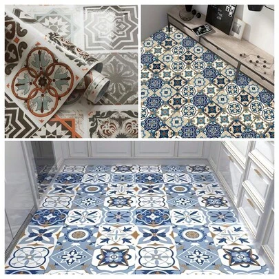 1 Cuộn Giấy Dán Tường Tự Dính Hình Gạch cho Phòng Tắm, Giấy Dán Trang Trí PVC cho Phòng Khách, Phòng Ngủ, Tường Nhấn, Trang Trí Nội Thất, Chống Thấm Nước, Chống Bám Bụi, Chống Mài Mòn, Giấy Dán Tường Tự Dính, Kích Thước 15.7inX39.3in/118.1in/196.8in