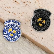 1pc Station Enamel Badge - Thriller Game/Movie Theme Brooch/Lapel Pin, Exquisite Accessory Gift For Fans And Friends Gifts For Mother, Father, Graduation, And Teacher - Multicolor - View 6