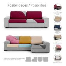 Kiva Coprisedile bielastico per divano, taglia M, disponibile in vari colori – Coprisedia regolabile, facile da mettere e togliere grazie alle chiusure elastiche. - Bronx Beige - Visualizzare 9