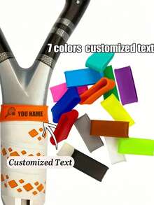 Personalized Racket Grip - Customizable Name/Text, Rubber Racket Grip - Perfect Gift For Tennis, Badminton, Fishing Rod - Universal Non-Slip Replacement Grip Tape, Enhances Feel And Shock Absorption, Designed For Tennis, Badminton, Table Tennis Athletes - Heat Transfer Process, Racket Manufacturing Process - Multicolor - View 12
