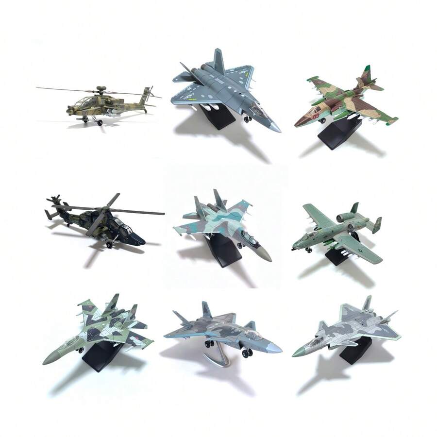 1pc SU25 SU35 J20 F35 J35 A10 Fighter Jet, Bomber Plane Model, Miniature Scale Model, Plastic Building Block Plane Model, Collectible Creative Gift, Suitable For Ages 14+ - Multicolor - View 1