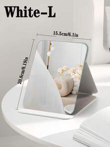 Folding Makeup Mirror With Stand Makeup Mirror For Women Cosmetic Touch-Up Mirror Beach Trip Home Outdoor Travel Back To School Essentials Accessories - Multicolor - View 25