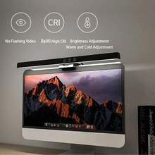 1pc 3-Level Dimmable Clip-On Screen Light, Eye-Caring Study Lamp - Multicolor - View 7
