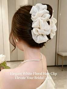 1/2 chiếc kẹp tóc công chúa lưới voan cao cấp, kẹp tóc lưới sao hai mặt, phù hợp cho phụ nữ sử dụng hàng ngày, phụ kiện chụp ảnh, kẹp tóc vương miện thanh lịch, phụ kiện tóc mùa đông, kẹp tóc thời trang, kẹp tóc hoa, du lịch, sinh nhật - Nhiều màu - Xem 6