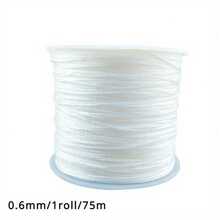 1卷 0.2-1毫米串珠线 珍珠串珠线 DIY手工编织手链缠绕线 白色串珠绳 - 串珠線 - 查看 14