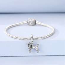 1 pieza Colgante de hebilla universal de color plateado con diseño vintage de raza de perro, colección de animales, accesorio ideal para hacer joyas DIY, opción ideal como regalo de cumpleaños para mujeres - Accesorios de joyería diaria - Oro o plata - Ver 6