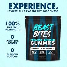 Miriyalyad BEAST BITES - Creatine Infused Gummies - 5g Creapure Creatine Monohydrate Per Serving - NSF Certified For Sport - 30 Servings - 1PCS - View 4