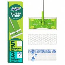 All-In-One Floor Cleaning Kit, Sweep And Mop Combo, 5 Reusable Dry Sweep Cloths, 3 Absorbent Wet Mop Pads - 1 - View 2