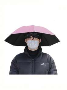 1pc Foldable Hands-Free UV Protection Sun Umbrella Hat - All-Weather Protection For Fishing, Hiking, Camping, Outdoor & Farm Activities - Portable Multifunctional - Multicolor - View 15