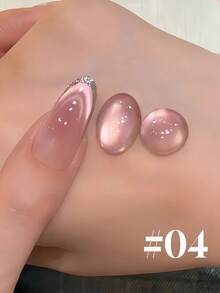 15毫升 2026季节限定闪亮彩虹追月多巴胺双色法式日落蓝光肤色水晶玻璃珠美白冰透明浅金猫眼凝胶指甲油。美甲沙龙及美容护理，持久耐用，需配合UV灯使用。 - 彩色 - 查看 7