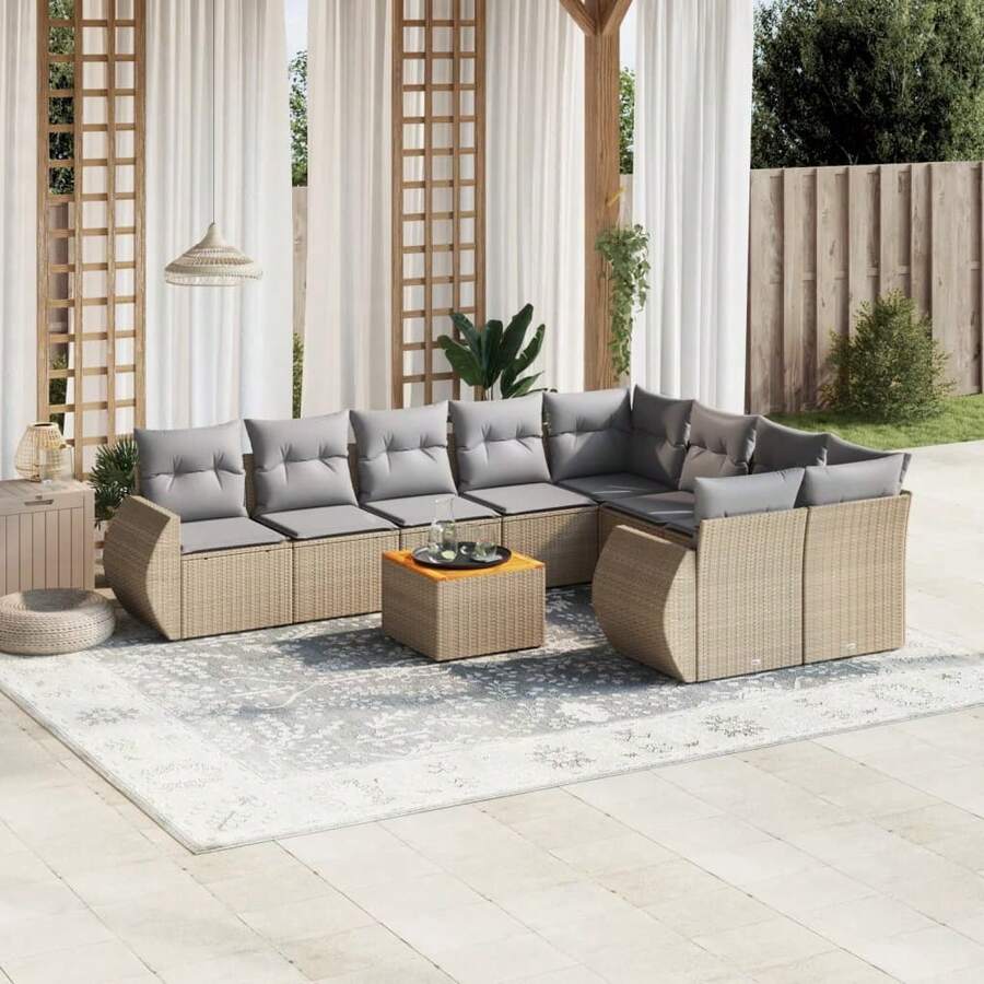 vidaXL Outdoor Table & Chair Sets - Beige - View 1