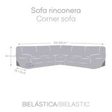 Kiva Housse d'angle 3+1 pour canapé, ultra-élastique, protection quotidienne et adaptée aux canapés, disponible en plusieurs couleurs - Housse de canapé en tissu bi-élastique respirant - Caldera Rk - Voir 6