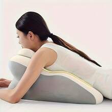 Two Styles Of Ergonomic Support Pillows, Versatile Prone Pillows, Breathable Bed Pillows, Ideal For Side And Back Sleepers, Memory Foam Pillows With Removable Covers, And Multifunctional Back Support - Grey - View 10