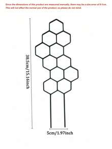 Honeycomb Shaped Plant Climbing Trellis, Outdoor Potted Plant Support, Rust-Resistant Plastic Rack Suitable For Potted Vines And Flowers, Space-Saving Support For Indoor And Outdoor Gardens - Multicolor - View 8