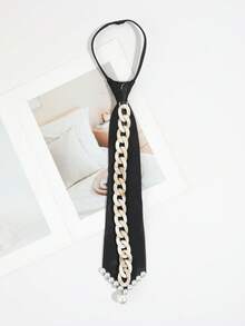 1 chiếc dây chuyền acrylic thời trang nữ, mặt dây chuyền ngọc trai giả, có thể điều chỉnh kích thước, phù hợp cho dạo phố, dự tiệc, tiệc chiêu đãi, và trang phục cá nhân. - Nhiều màu - Xem 2