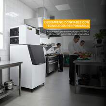 Máquina de Hielo en Cubo Rhino, 160 kg/día, Depósito Integrado 140 kg, Sistema de Limpieza Automática, Diseño Modular Compatible con Dispensador, Acero Inoxidable 304, Refrigerante R290, FAHIEL-160 - Tipo de Enchufe B USA (110-127V) - Ver 7