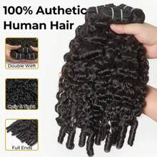 BINF Ciocche e chiusure per capelli umani - Natural Black - Visualizzare 5