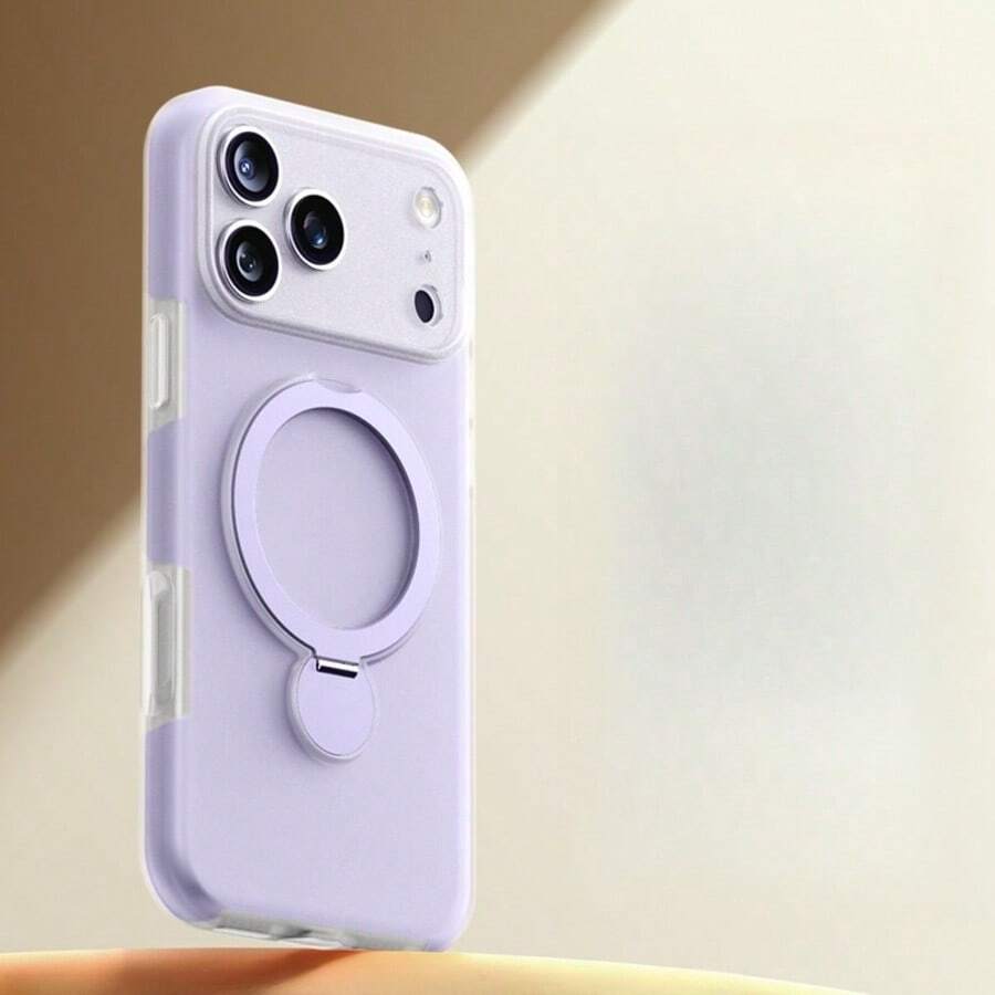 新款手機殼適用於 Phone 17 Pro Max | 磁吸支架手機殼適用於 Phone 17 | 液態矽膠保護殼適用於 Phone 16/15 Pro | 全鏡頭保護殼兼容 14 系列 | 防震、優質透氣設計,男女通用適用於 Phone 13 Pro - 紫丁香 - 查看 1