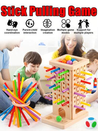 1 Juego de juguete educativo para niños, 2 modos de juego para interacción entre padres e hijos y multijugador, mejora la coordinación mano-ojo, la imaginación, la concentración y las habilidades motoras finas, material suave, adecuado para reuniones familiares y educación temprana