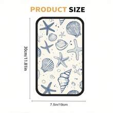 1件装海星贝壳印花汽车扶手箱垫，中央扶手箱盖 - 海星貝殼 - 查看 5