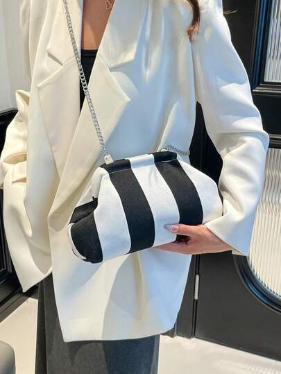 1pc Women's Nylon Crossbody Bag, Scratch-Resistant & Durable, With Passport Wallet & Card Slots, Lightweight, Suitable For Shopping, Commuting, Dating, Daily Travel, Fashion Color Blocking