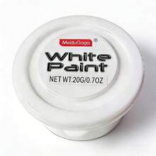 4 Color Options 20g Jar Pure Black/White/Red/Silver Gray Solid Color Body Paint, Professional Stage Use High Pigment Water-Based Washable Quick-Drying Mild For Halloween Cosplay Stage Performance Film Special Effects Face & Body Paint - Single Piece - View 9