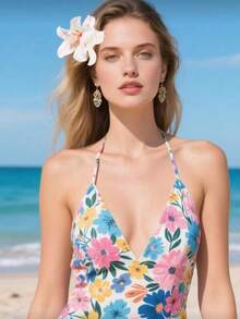 6 piezas/4 piezas/3 piezas/1 pieza Pinzas para el cabello con flores de playa para mujer, accesorios para el cabello de unicolor elegantes y versátiles en blanco/rosa/amarillo/rojo/azul teñido anudado, adecuados para uso diario, casual, fiesta, playa, vacaciones - coleta, moño, lavarse la cara, maquillaje - Multicolor - Ver 3