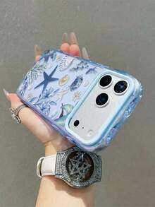 1 Fashionable Phone Case Does Not Include A Lanyard Or Stand, Petal Blue! Fresh Floral Transparent Blue Shell, High Transparency TPU, Light Blue Floral Bow Tie Phone Case Compatible With IPhone 16 15 14 13 12 Professional Max 11, Korean Cute Shockproof Phone Case, Light Blue Wave Embroidered Frame, Healing Light Blue Floral Case, Soft Girl Feeling Protective Phone Case Compatible With IPhone 17/17 Pro/17 Professional Max/17 Air Holiday Gift, Compatible With IPhone 17 Professional Max, Compatible With IPhone 13, Compatible With IPhone 15, Compatible With IPhone 16 Phone Case, Lightweight & Slim Floral Transparent Shell - 藍色24 - 查看 3
