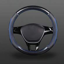 Massaging Car Steering Wheel Cover, Sporty & Comfortable Design, With Inner Ring Steering Wheel Sleeve, O-Shape And D-Shape Options, Fits Many Car Models, Auto Interior Accessory - Multicolor - View 12