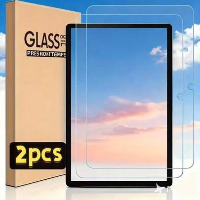 2片装高清白色屏幕保护膜，适用于Galaxy及其他平板电脑，例如Galaxy Tab S10/Galaxy Tab A9。易于安装，透明，防指纹，防刮擦，经久耐用。生日/复活节/圣诞节礼物，送给家人、朋友、男孩、女孩、同学的理想之选。平板电脑必备屏幕保护膜配件，防水、防震、全覆盖。