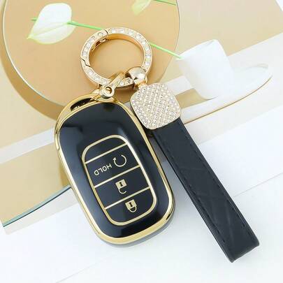 2022 11th Generation Civic Car Key Fob Case, Fashionable And Durable Key Holder Suitable For 11th Gen Civic And CR-V, Ideal For Women