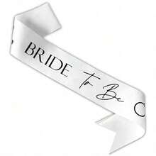 1pc,Team Bridal Party Belt/Sash-Bridal Shower Black Belt With White Lettering-Hen Party Decoration Accessories, Wedding Engagement Party Gifts, Party Photo Booth Props,Bachelorette Party Bridesmaid Gifts,Bridesmaid Sashes,Bachelorette Ashes,Bachelorette Party Ashes,Bridal Sash,Bridesmaid Accessories - Multicolor - View 2