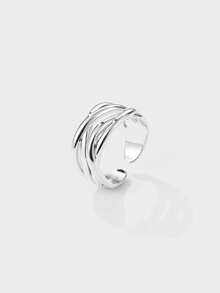 Kryxie 925 Silver 18K Gold Rings For Women Fashion Wedding Jewelry - Silver - View 2