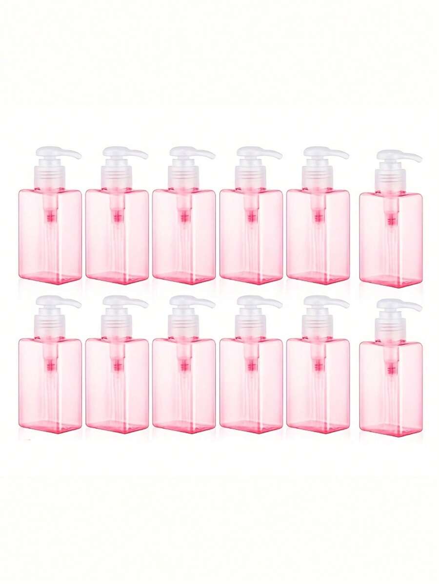 1/3/5/10 chiếc Chai bơm mini 100ml/3.4oz, hộp đựng đồ dùng du lịch nhỏ gọn bằng nhựa có thể tái sử dụng, bình đựng sữa dưỡng thể hình vuông, hộp đựng đồ vệ sinh cá nhân khi đi du lịch. - Nhiều màu - Xem 1