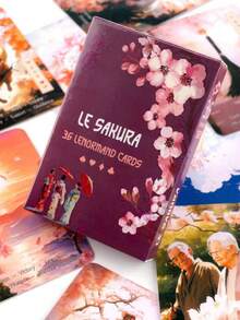 1 Box New Trionfi Della Luna Tarot Cards - Classic Fun Tabletop Game, Durable Paper, Exquisite & Portable - Cherry Blossom Themed Cards - View 8