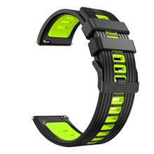 22mm 雙色手錶錶帶，相容於 Watch GT5/GT4/GT3/GT2 Pro 46mm/智慧手錶，適用於 GT 5/4/3/2 Pro 46mm，相容於 GTR 4/GTR 3/3 Pro/Gtr 2/GTR 2E 運動矽膠錶帶，男士手鍊配件 - 22mm - 查看 19