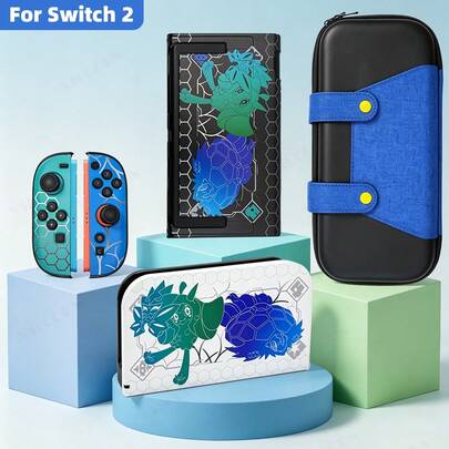 Accessories For Switch2 (2025) Game Console: Z-A Themed Protective Case And Dock Cover, NS2 Carrying Bag. Protect Your Device And Also Make The Best Gift For Switch Players.