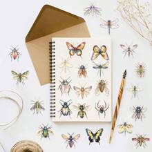 100 miếng dán hình côn trùng hoạt hình nhiều màu sắc theo phong cách graffiti để tự làm sổ lưu niệm, văn phòng phẩm, bình nước, điện thoại, laptop, đàn guitar, đồ dùng trang trí sổ lưu niệm. - A - Xem 5