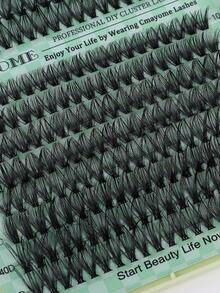 640片睫毛嫁接套装，10D+20D+30D+40D/30D+40D+50D+60D/40D+60D+80D+100D，10-16毫米，DIY睫毛嫁接套装，超浓密，自然妆效，超柔软，超轻盈，可重复使用，单簇睫毛，适合居家或日常使用，也适用于婚礼、约会、派对、音乐节和圣诞节等场合。 - D - 查看 8