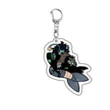 Pressure Horror Game Cat Acrylic Keychain Gaming Character Sebastian Solace Pendant Key Ring Bag Accessories Gamer Fans Gift - View 10