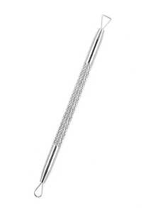 1pc Stainless Steel Blackhead Remover, Dual-Ended Design For Blackheads, Whiteheads, Acne Pimple Extractor - Silver - View 3