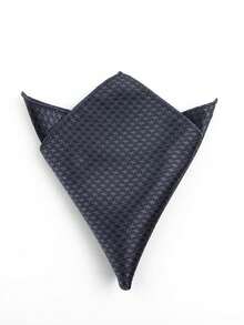 ZLQ&GOU 1pc 4-Color Houndstooth Pattern Men's Formal Handkerchief, 22*22cm Polyester Jacquard Pocket Square, Business & Casual Formal Outfit Accessory - Multicolor - View 5