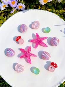 12pcs Summer Ocean Creature Shoe Charms, Detachable Shoe Decorations Suitable For Women Sandals, Fun Personalized Shoe Accessory - Multicolor - View 3
