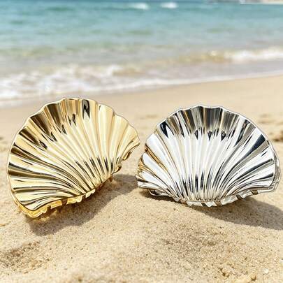 New Shell 2pcsEuropean And American Summer Ocean Style Suitable For Beach Travel, Wear When Going Out, Delicately Made Refined GiftFestival Parties, Matching Dresses, Daily Outings. Hair Decoration. Accessory Wearing Accessories Hair Clips Bohemian Cute Lovely Elegant Elegant