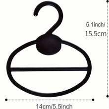 20 chiếc móc tròn treo khăn/thắt lưng/cà vạt, dụng cụ sắp xếp tủ quần áo tiết kiệm không gian. - Nhiều màu - Xem 3